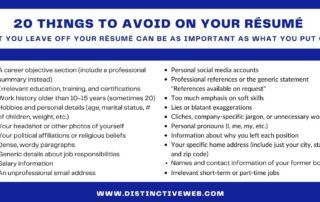 What Not To Include On a Resume 20 Things to Avoid