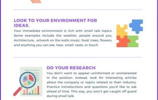 Mastering the Art of Small Talk in Your Job Search Infographics